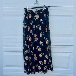 NWT OLD NAVY Floral Chiffon Maxi Skirt
